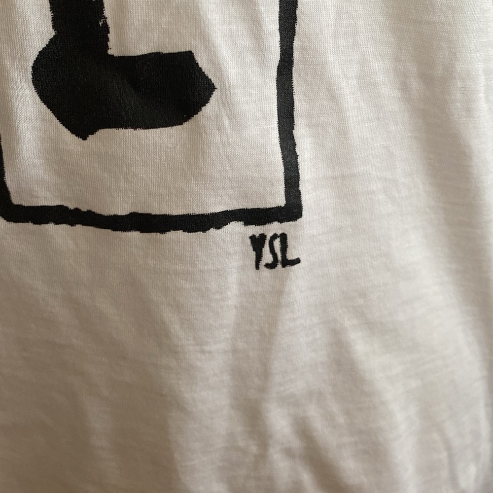 NEW YSL Yves Saint Laurent TSHIRT/top/blouse S-M/8 US= 40 France Made in Italy - Picture 3 of 12